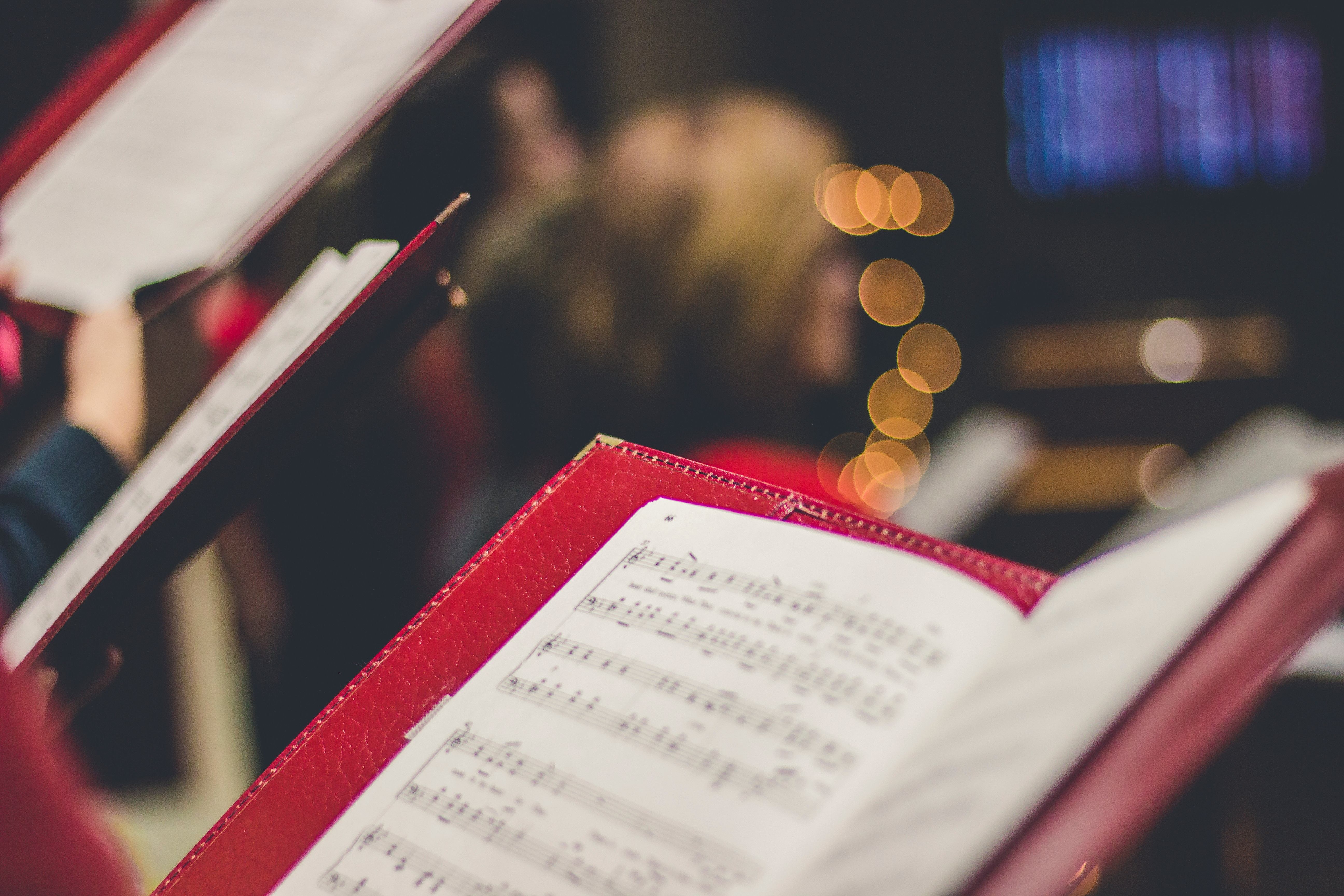 Singers rehearsing with Spiritrax custom backing tracks